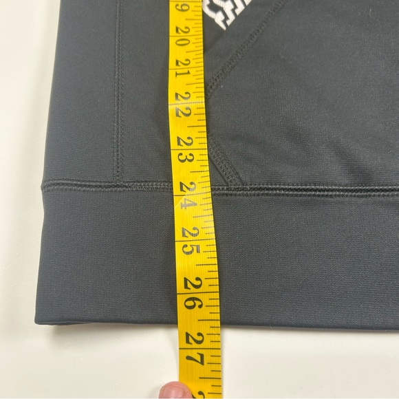 Nike Mens SZ M Therma-Fit Sweater Black White Spellout Sweatshirt Hoodie - Picture 7 of 8